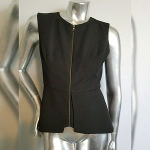 Black sleeveless top